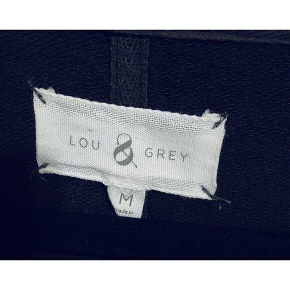 Lou Grey Womens Medium Signature Soft V Neck Long Sleeve Top Maroon Stretch - Picture 4 of 6